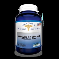 MILLENIUM NATURAL SYSTEMS - Vitamina C 1000 Mg con Rose Hips x 100 Tab - Natural Systems