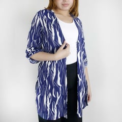 L Y H - Kimono Para Mujer Azul Marca L&H