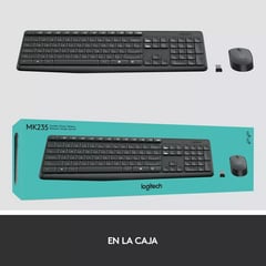 LOGITECH - COMBO DE TECLADO Y MOUSE INALAMBRICO MK235