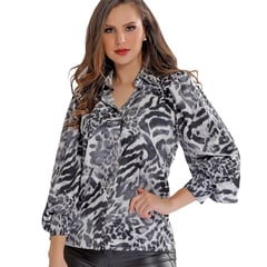 RITCHI - Blusa Cuello Camisero