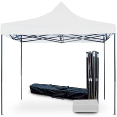 SKY BRANDS - Carpa Toldo 3x3 Plegable Reforzado Impermeable - Blanco