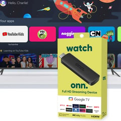GOOGLE - Onn Tv Full Hd Streaming Device 2023 8gb 1.5 Gb Ram