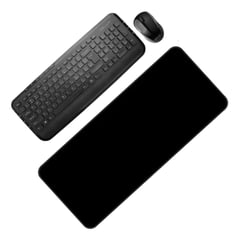 DELUX - Combo Teclado Slim Multimedia + Mouse + Pad Mouse XXL