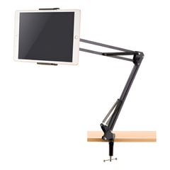 GENERICO - Soporte de Escritorio Brazo Flexible Giratorio para Tablet o Celular