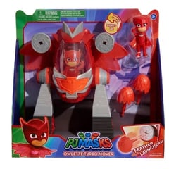 PJ MASKS - Pj Mask Heroes En Pijama Vehículo Turbo Mover Owlette Luces