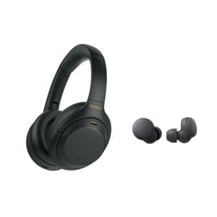 SONY - Combo Audífonos Noise Cancelling 1000XM4 + Linkbuds S Negro