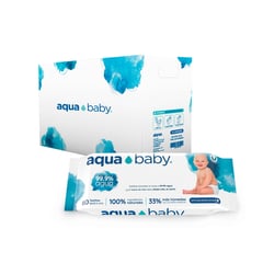 AQUA BABY - Caja 24 Toallitas Húmedas 60 Unidades