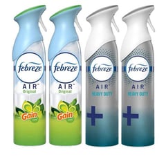 FEBREZE - Set 4 Ambientadores Eliminador Olores Refresca Aire