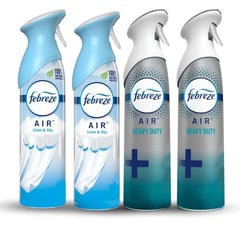 FEBREZE - Set 4 Ambientadores Eliminador Olores Refresca Aire