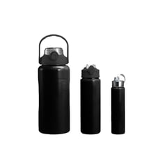 SHENGSHOU - Termo Acero Inoxidable 1600ml Set X3 Calor Frio Antiderrame