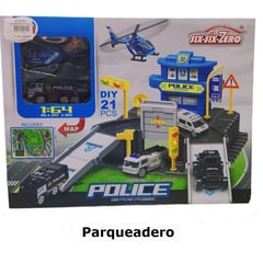 FIRE PARTS - PARQUEADERO CON ACCESORIOS JUEGO NIÑOS +3 AÑOS