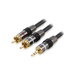 MONOPRICE - ⭐Cable Stereo 3.5 mm Macho / 2 RCA Macho de 1.8 mtr⭐