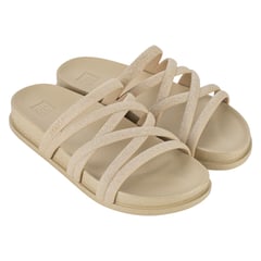 ZAXY - SANDALIA BEIGE MUJER SHINE AD 18886-AW201