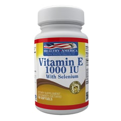 HEALTHY AMERICA - Vitamina E 1000 IU con Selenio x 100 Soft -