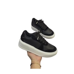 EVEGONZ - Tenis Cómodo de Mujer Zapato Casual Informal Negro Nueva Colección