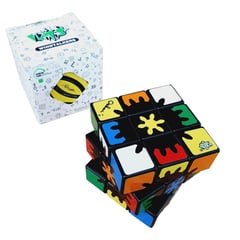 LANLAN - Internal Gear 3x3 Plano Cubo Rubik Engranajes Negro