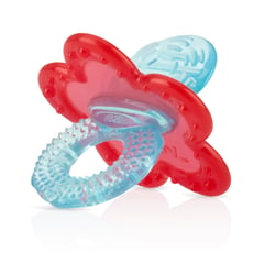 NUBY - Mordedor De Silicona Chewbies Con Estuche Azul Con Rojo