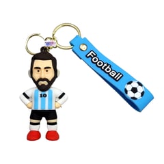 GENERICO - Llavero Silicona 3d Fútbol Messi Argentina