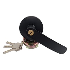 VISALOCK - Manilla Puerta Cisa Exterior Negra Con llave