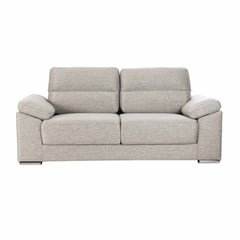 MUEBLES FIOTTI - Sofa 3 Puestos Gris Poliester Colza