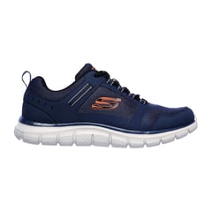 SKECHERS - TENIS AZUL PARA HOMBRE SK TRACK KNOCKHILL NAVY ORANGE