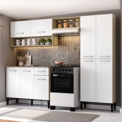 BERTOLINI - Cocina Integral de Lujo de 230cm Con Mesón en MDP