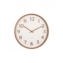 PRESENT TIME - Reloj Pared Silencioso Pure Marfil