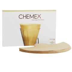 CHEMEX - Filtros Papel Natural Cafetera Redondo 1-3 Tazas X100
