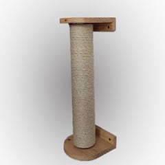 GENERICO - Rascador para gatos base en madera, de 70 cms fique de 8mm