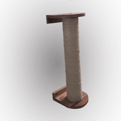 GENERICO - Rascador para gatos base en madera, de 50 cms fique de 4 mm