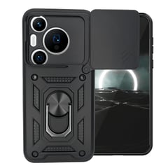 GENERICO - Funda Protector De Cámara Slider Compatible Huawei Pura 70 Negro