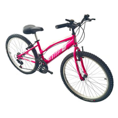 ATILA - Bicicleta MTB para Niña rin 24 con 18 cambios Rosa