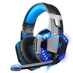 GENERICO - Audifonos Diadema Gamer G2000 Con Microfono Azul