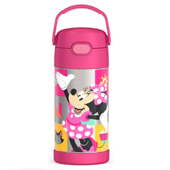 THERMOS - Termo Pitillo Infantil Acero Inoxidable Minnie Mouse 12 Onz