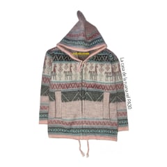 GENERICO - Saco suéter con capota tejido para niños