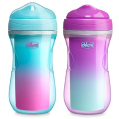 CHICCO - Set De Vaso Termo Antiderrames 9 Oz New Niña