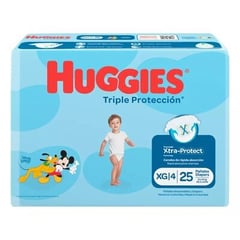 HUGGIES - Pañal Triple Protec Etp 4 XG x25U