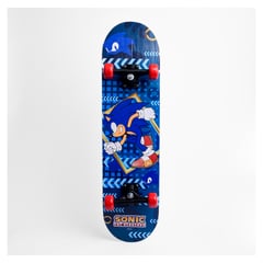 SONIC - Patineta Skate Entretenimiento Principiantes Azul 79cm