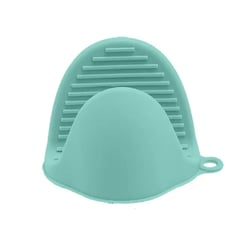 GENERICO - Guante Silicona Cocina Clip Aislamiento Termico Horno Agarre Verde