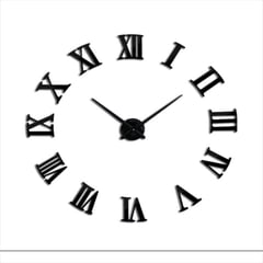 COOL TIME RELOJES - Reloj De Pared 3d Grande 50 Cm Negro Diseño Moderno