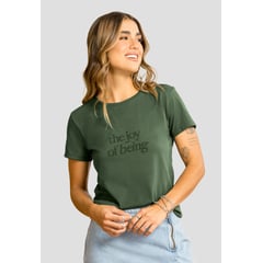 RUTTA - Camiseta Mujer Verde Militar 104031