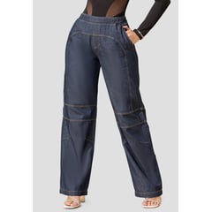 MARKETING PERSONAL - Pantalón Mujer Azul Oscuro Mp 103244