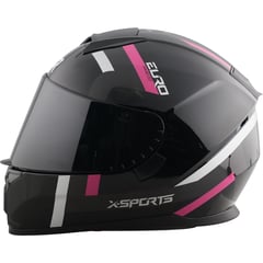 X SPORTS - CASCO M66 CERTIFICADO EURO ROSA BRILLO TLL M