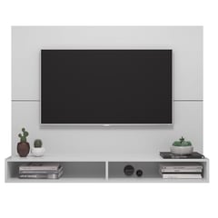 MULTIMOVEIS - Panel para TV Moderno de 136 x 106 x 33 cm para Televisores de Hasta 60 Pulgadas, Café