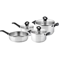 LAMART - Batería 7pz LT1110 Cocina Acero inoxidable Set Juego de Ollas