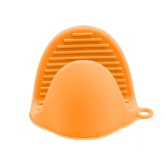 GENERICO - Guante Silicona Cocina Clip Aislamiento Termico Horno Agarre Naranja