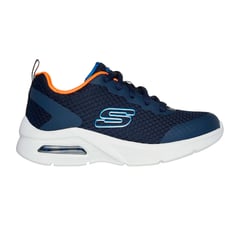 SKECHERS - TENIS AZUL PARA NIÑO SK MICROSPEC MAX KAPTIX NAVY 403819LNVOR