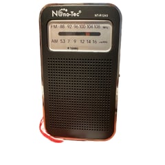 NANO-TEC - Radio Portátil Vintage Recargable Amfm UsbTf