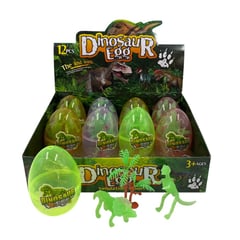 LOOMPA - Cápsula Juguete Con Dinosaurio Alumbra Neon Caja 12pcs