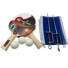 MIYAGI - Set Raquetas De Tenis De Mesa, Miyagi, Maya, 3 Und De Pelota